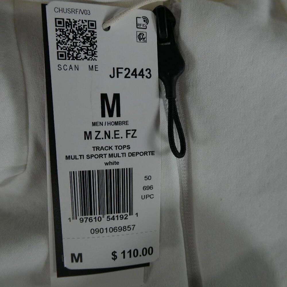 Adidas 2-Piece Track Set White Jacket JF2443 & Pants JF2449 W-Large/M-Medium‎ - Picture 5 of 16